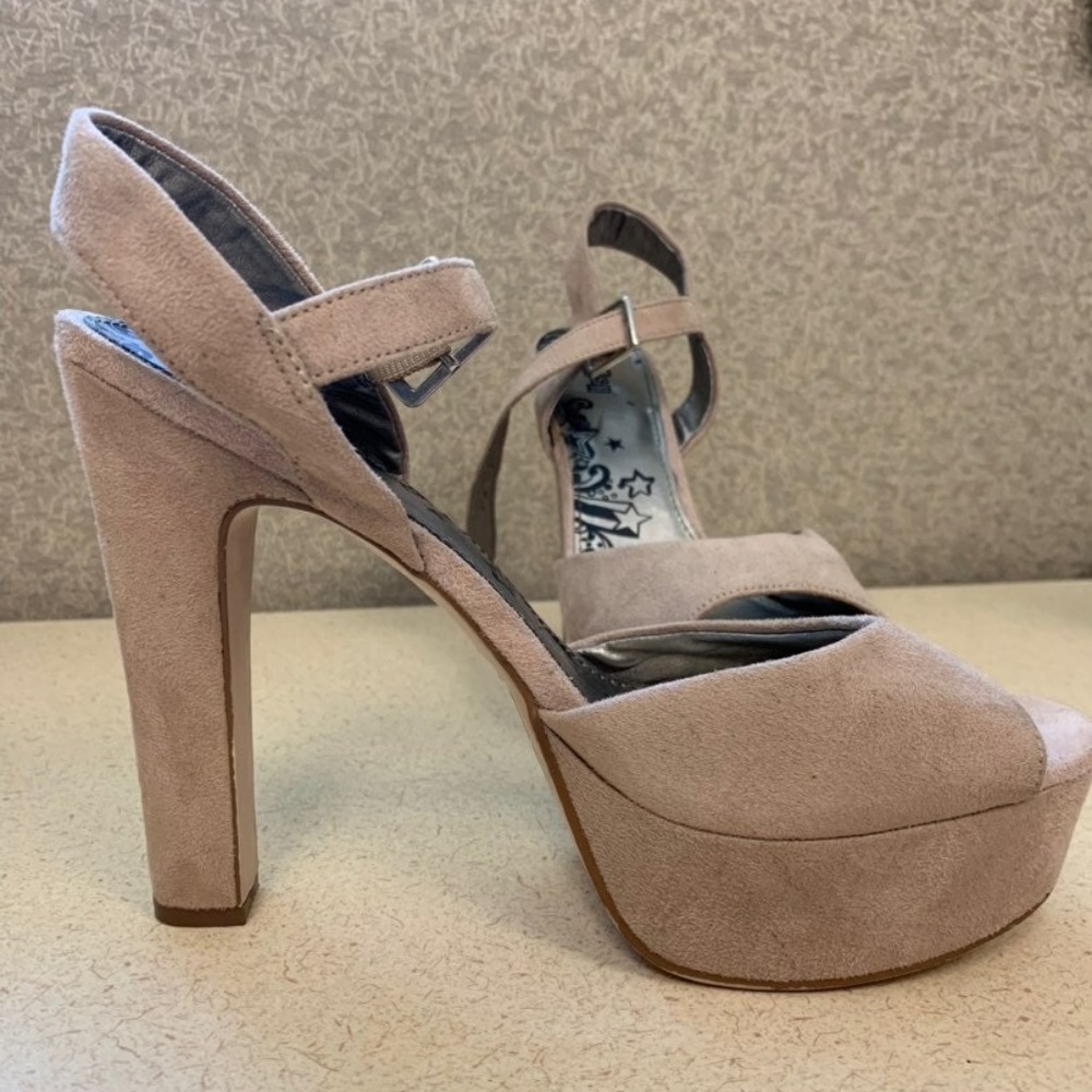 Tan Suede Heels